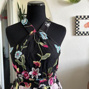 Floral Halter Style Dress